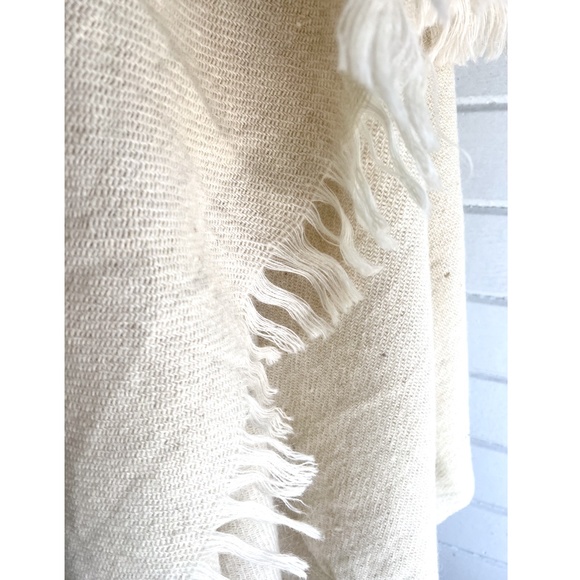 AUNTIE OTI  Hand Spun Hand Woven 100% Wool Rustic Blanket/Throw- EUC! - Picture 5 of 5